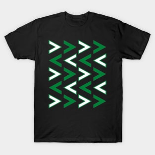 Arrows green white T-Shirt